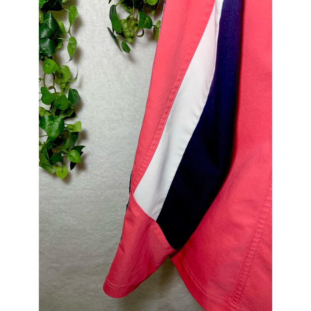 Sb Active Lightweight Track Jacket Pink Navy Stri… - image 8